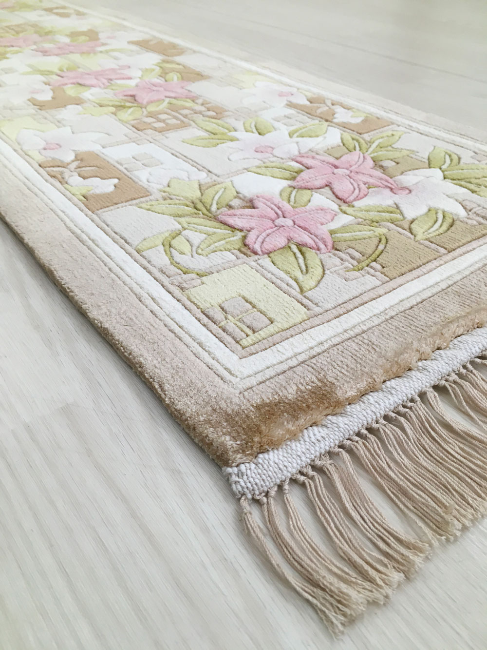 楽天市場】【中国段通 シルク 玄関マット】「純粋」絨毯(じゅうたん