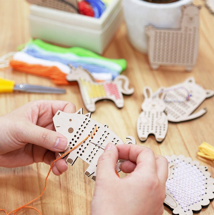 楽天市場】☆10%OFF☆ 木製 クロスステッチ 9個セット 初心者 日本製