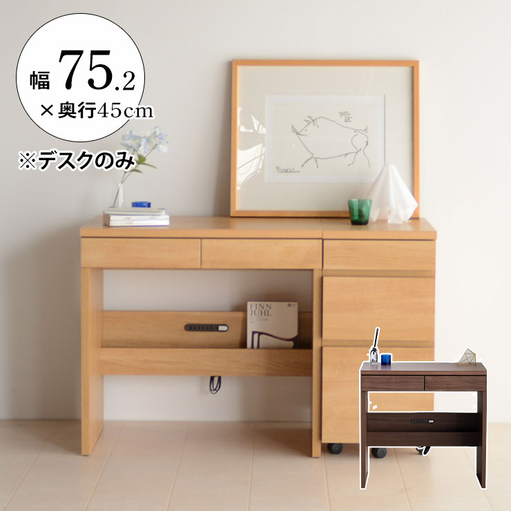 楽天市場】☆13%OFF☆ パソコンデスク 幅75 レーン 机 デスク