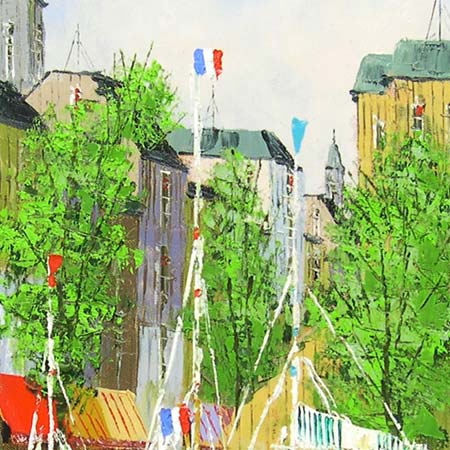 楽天市場】絵画 油絵 オンフルール（フランス） （黒沢久） 送料無料