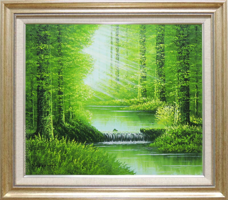 楽天市場】絵画 油絵 陽光 (横山守) 送料無料 【肉筆】【油絵】【日本