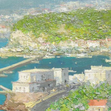 楽天市場】絵画 油絵 コートダジュール フランス F30号 （春野修一