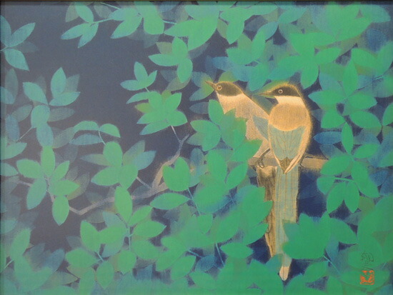 楽天市場】平山郁夫 絵画 尾長鳥（6号） 送料無料 【複製】【美術印刷