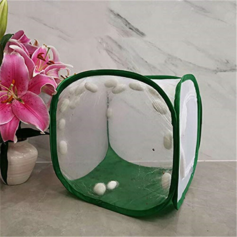 楽天市場】昆虫ケージ 飼育ケース ビニール温室 高通気性 携帯便利