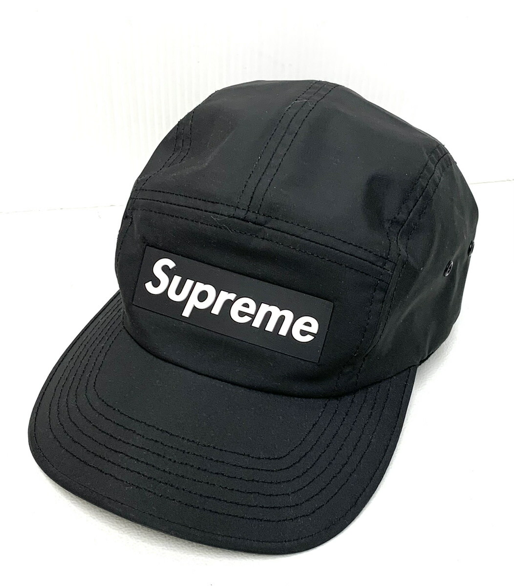 USA製 Supreme シュプリーム ピッグスキン ジェットキャップ黒 USA製