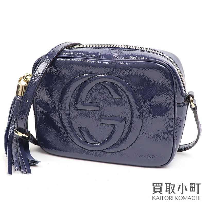楽天市場】グッチ【GUCCI】ソーホー パテントレザー スモール ディスコ