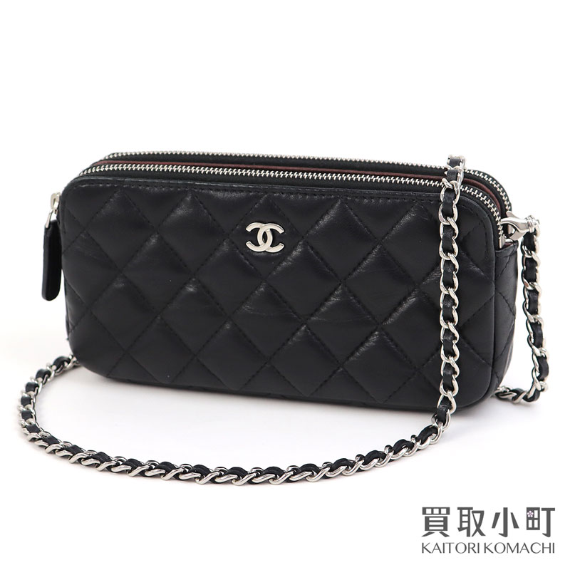 楽天市場】【美品】シャネル【CHANEL】マトラッセ チェーンウォレット