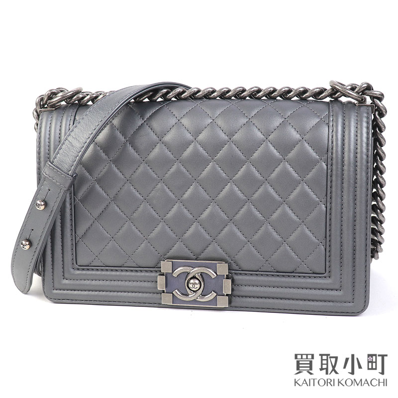 楽天市場】CHANEL ボーイ シャネル（カラーグレー）（バッグ・小物