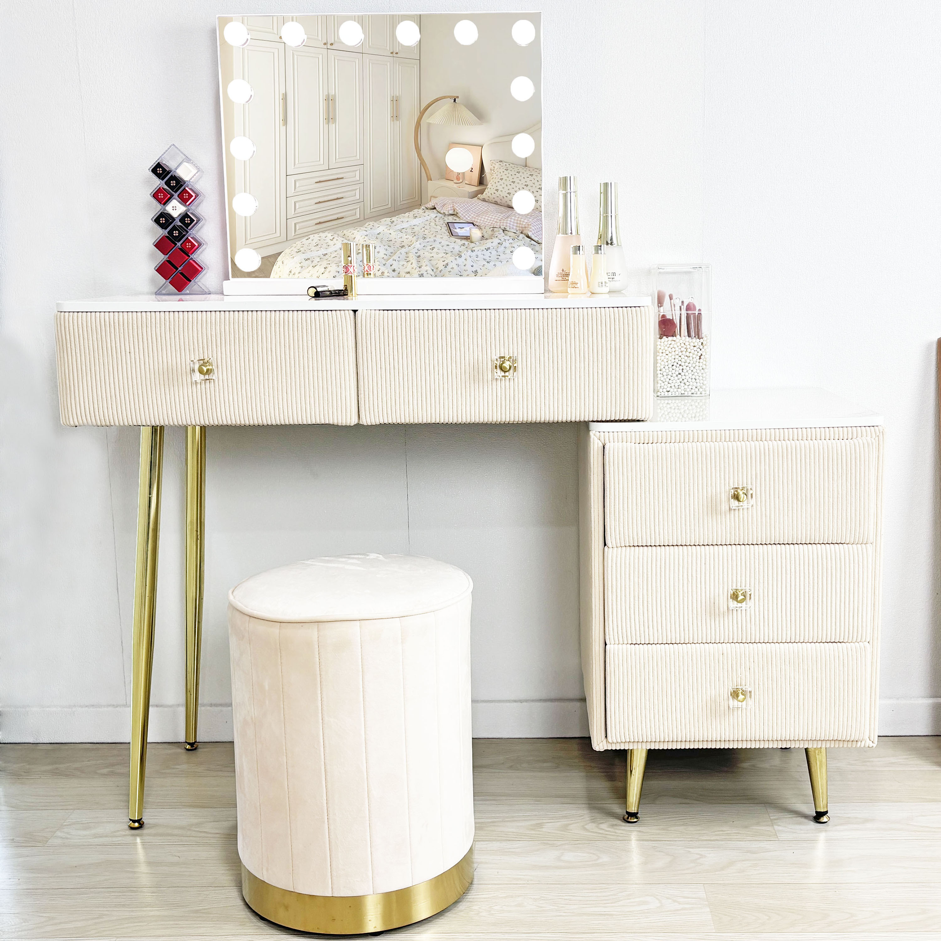 IKEA/イケア/通販]SYVDE スィブデ ドレッサー, ホワイト[FF](b)(00439562)