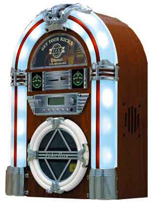 楽天市場】ネオン管スタイルミニジュークボックスCDプレイヤー＆ワイド