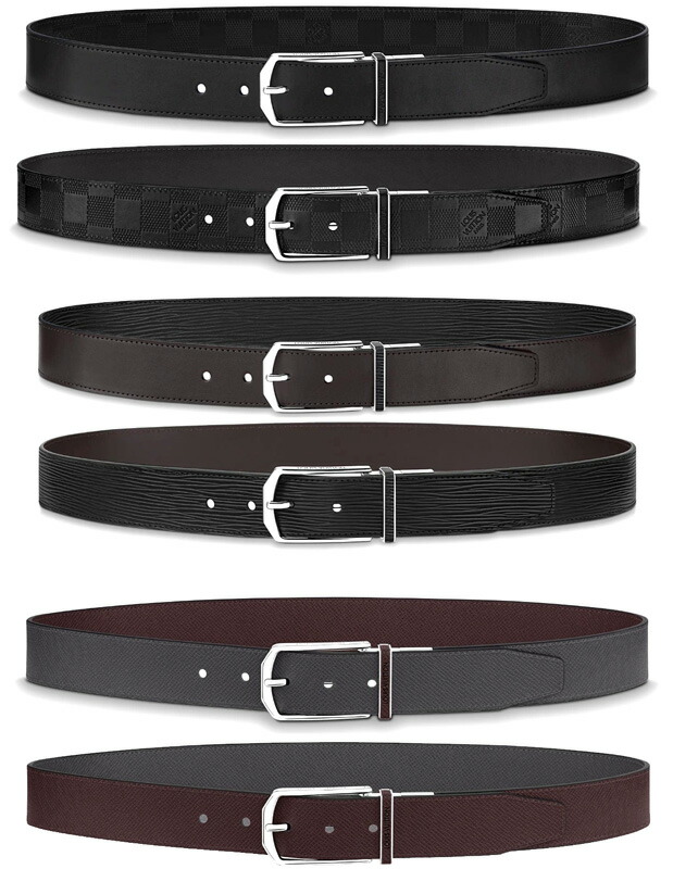 楽天市場】LOUIS VUITTONルイヴィトンメンズリバーシブルレザーベルト