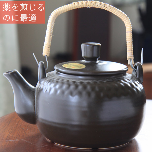 楽天市場】【直火用】栗茶亀甲耐熱土瓶1200cc【薬を煎ずる/萬古焼/三重