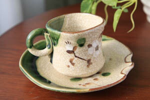 楽天市場】【織部】【瀬戸焼（赤津焼）】【シリーズ】六兵衛窯織部白梅