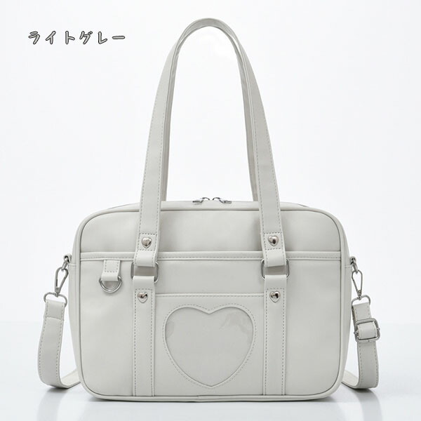 楽天市場】スクールバッグ 合皮 ショルダーバッグ 女子高生 中学生