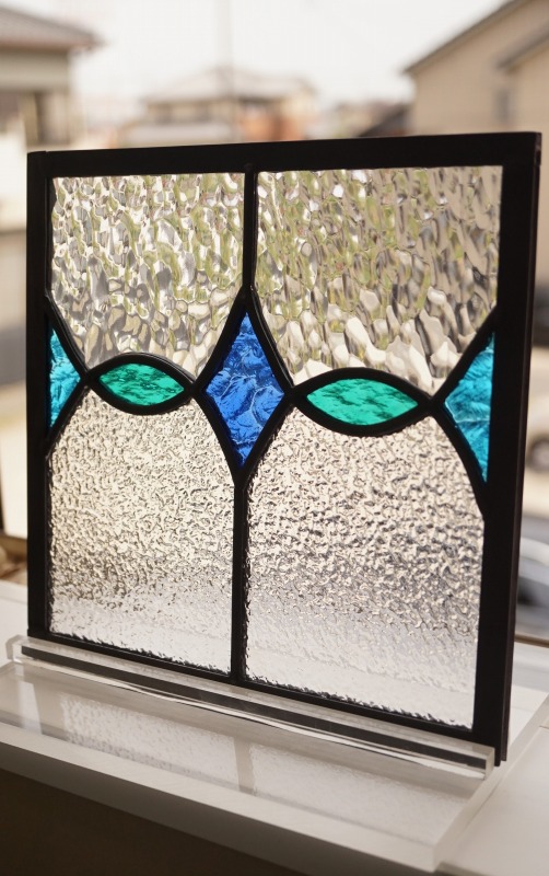 楽天市場】現品限り ステンドグラス パネル 住宅用 ダイヤと楕円