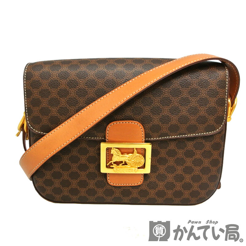 楽天市場】CELINE【セリーヌ】馬車金具 ショルダーバッグ マカダム柄