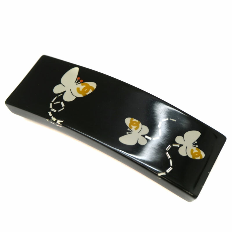 楽天市場】CHANEL【シャネル】 バタフライ バレッタ ヘアアクセサリー