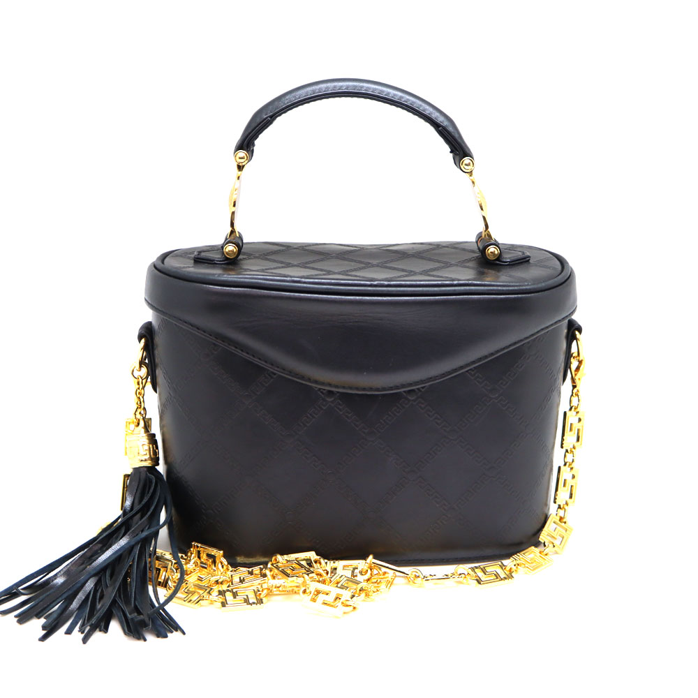 楽天市場】ヴェルサーチ Versace 2WAYバニティバッグ 鞄 レザー