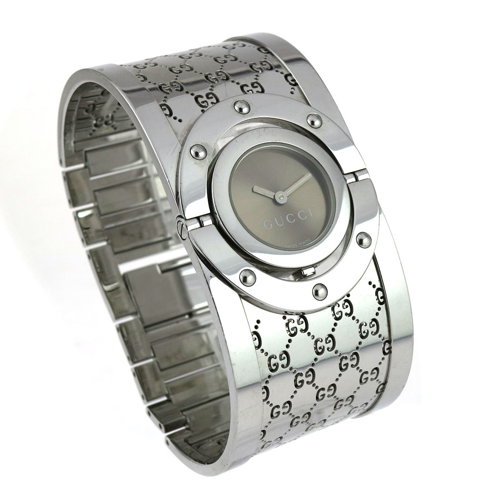 楽天市場】GUCCI【グッチ】 112 トワール クォーツ バングル 腕時計 SS