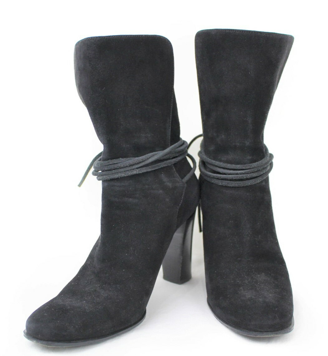 楽天市場】【箱あり】HERMES エルメス スエードセミブーツ ブラック