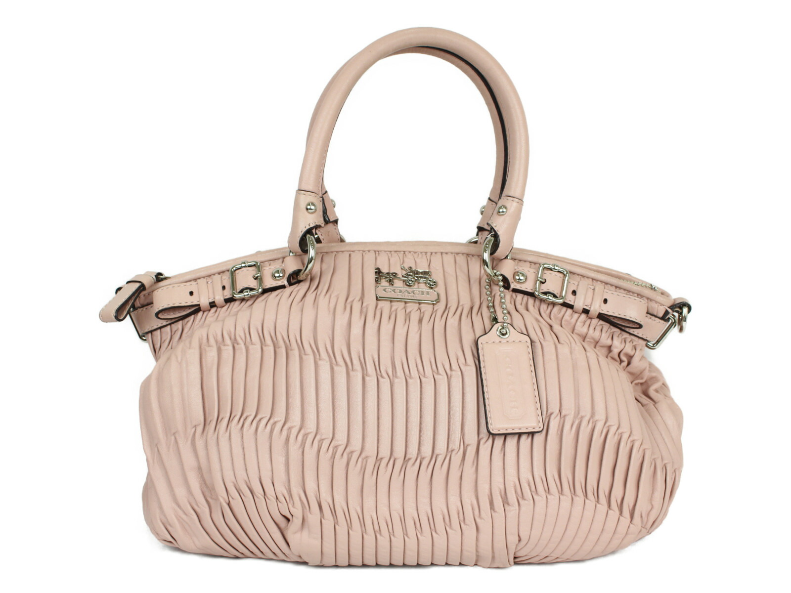 楽天市場】COACH コーチ マディソン ギャザー レザーバッグ 18620