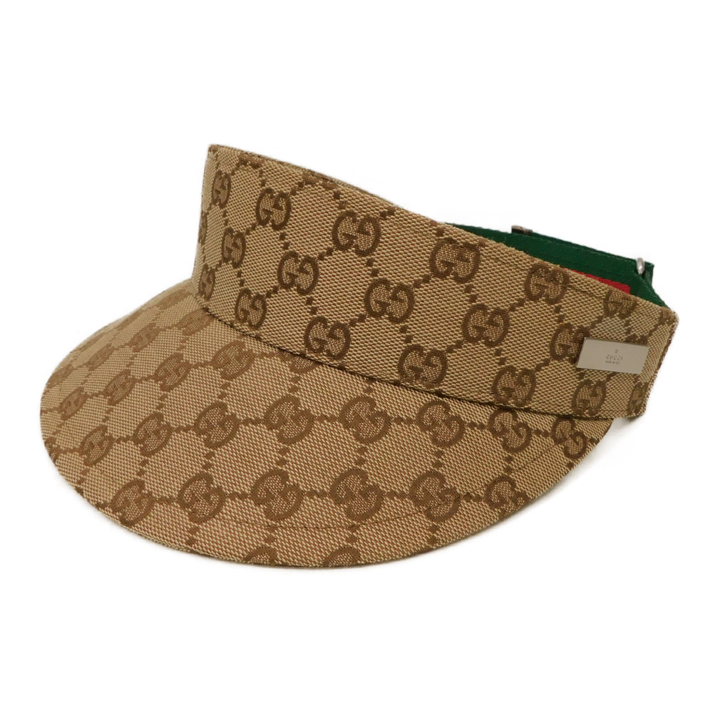 楽天市場】GUCCI グッチ キャンバス サンバイザー サイズS GG