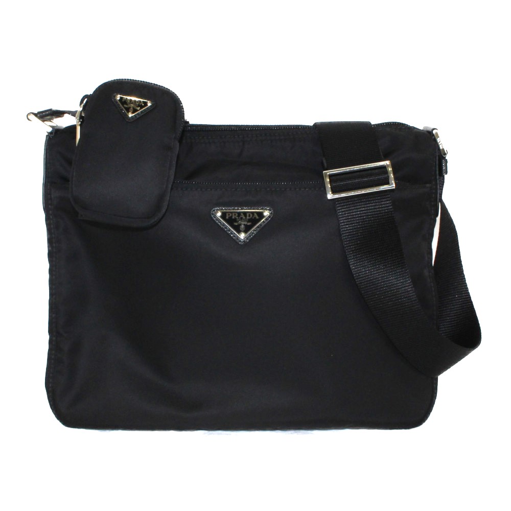 楽天市場】PRADA プラダ ナイロンショルダーバッグ 1BC421 ブラック 黒