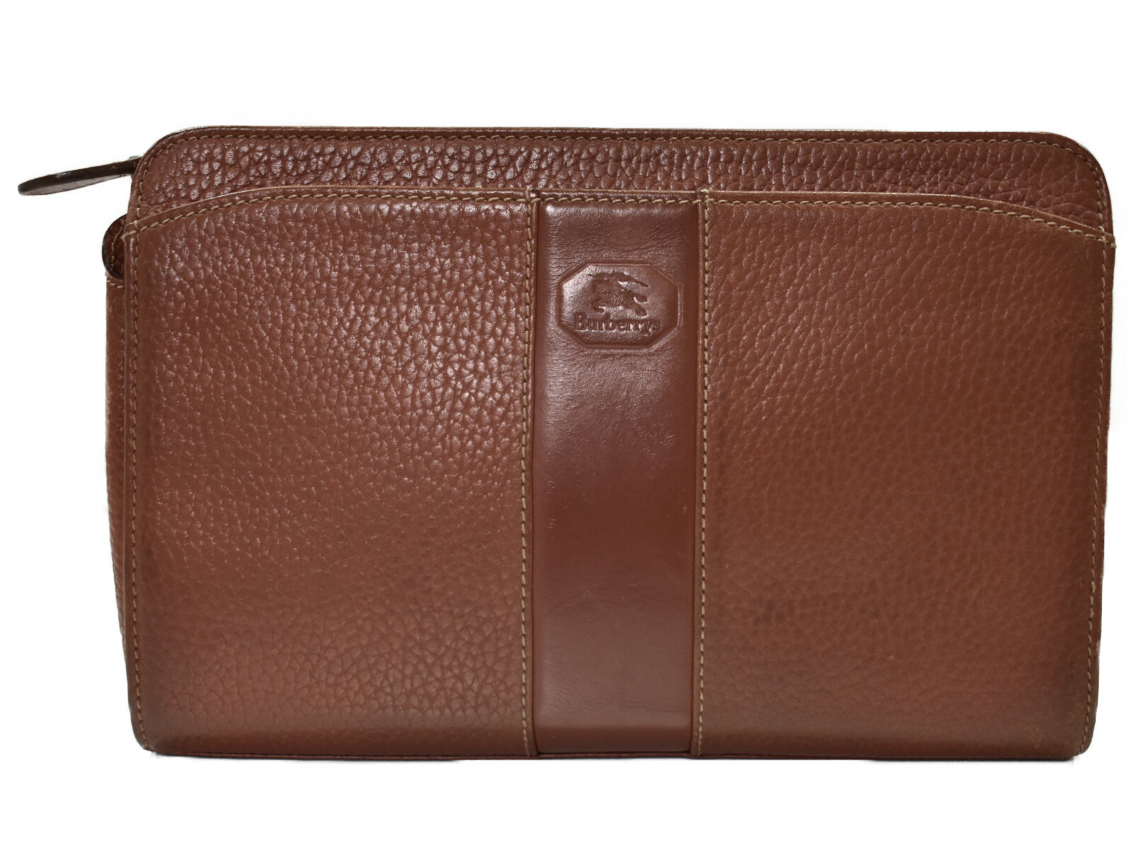 楽天市場】BURBERRY バーバリー セカンドバッグ レザー ブラウン