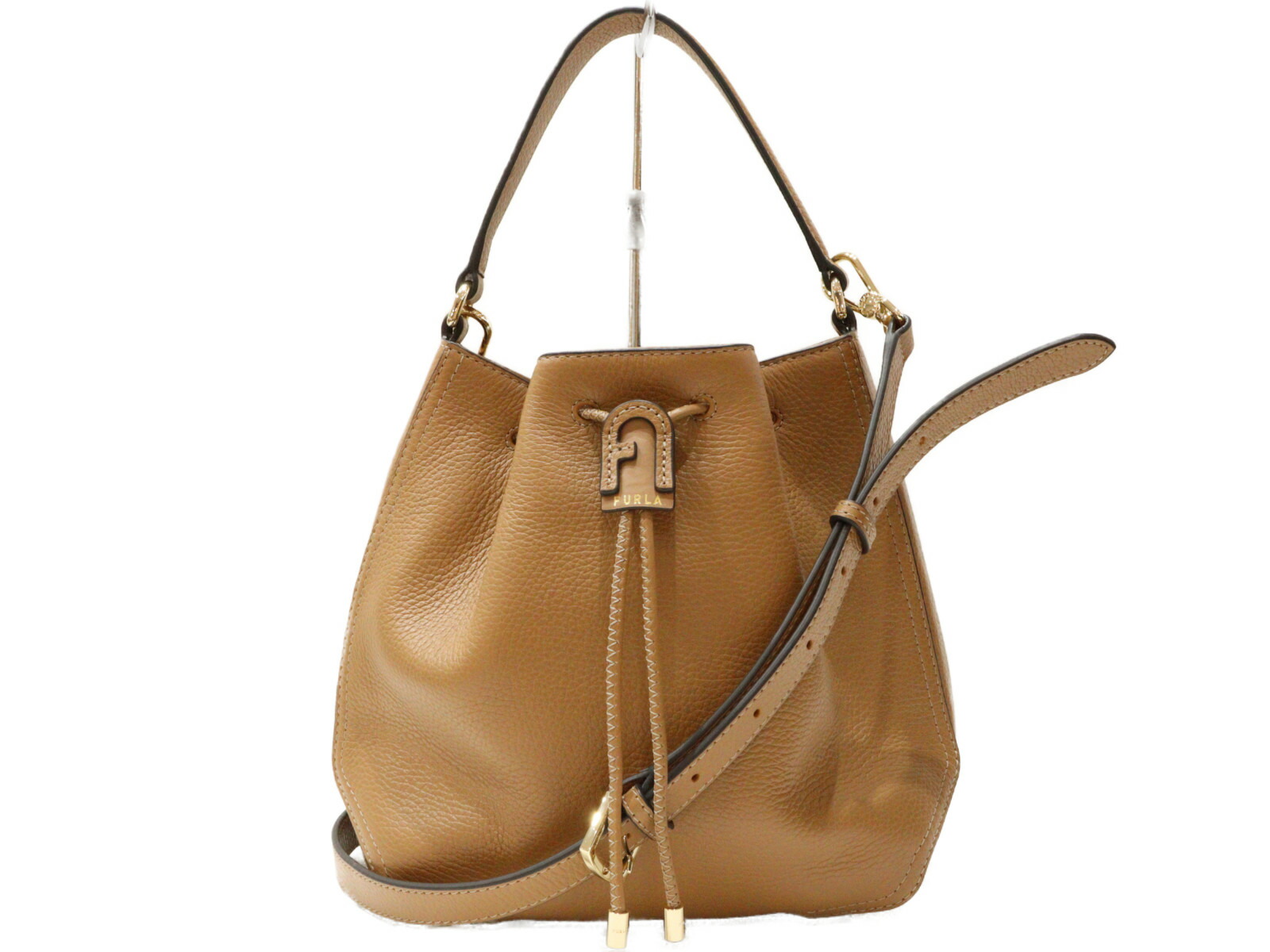 楽天市場】【布袋あり】FURLA フルラ 巾着レザーバッグ レザー