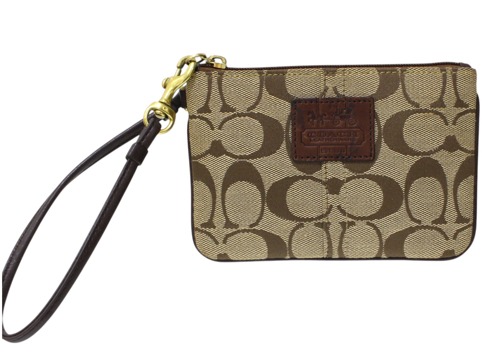 楽天市場】COACH コーチ ポーチ シグネチャー ブラウン系 小物入れ