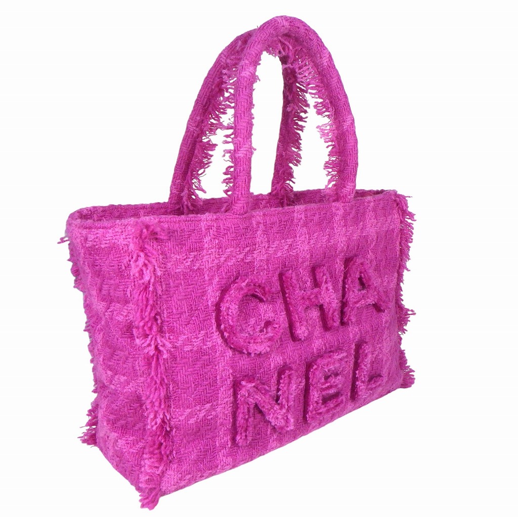 楽天市場】CHANEL シャネル ツイード ショッピング トート バッグ