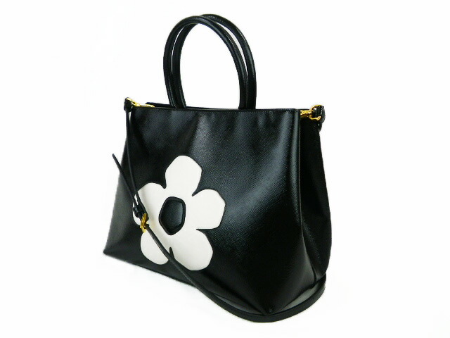 楽天市場】PRADA プラダ フラワーモチーフ サフィアーノ2wayショルダー