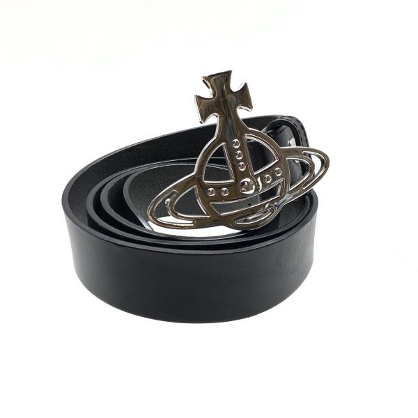 楽天市場】ヴィヴィアンウエストウッド オーブ レザー ベルト 黒