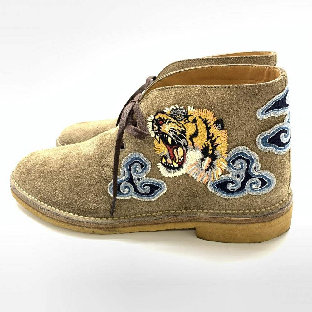 楽天市場】美品 GUCCI グッチ 472754 タイガー刺繍 スエードショート