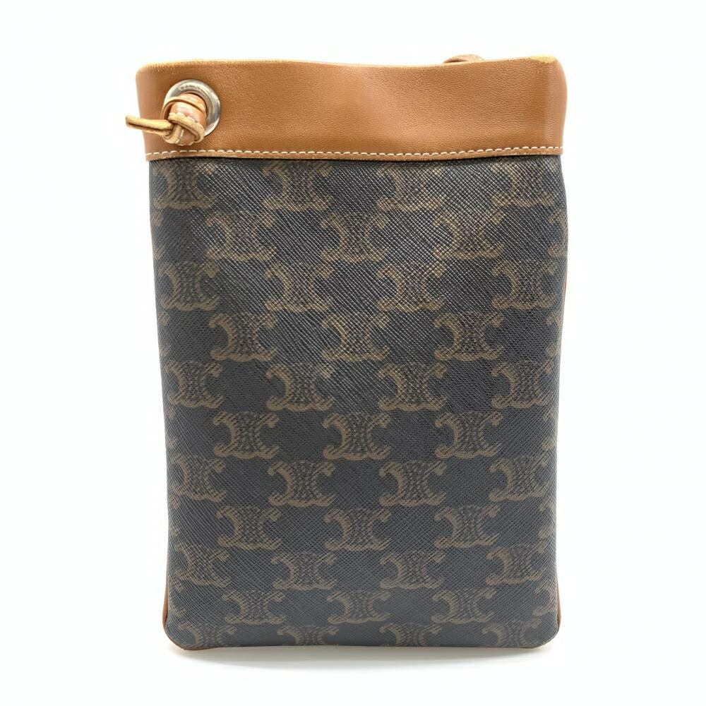 楽天市場】CELINE セリーヌ トリオンフ ロゴプリント ショルダーポーチ