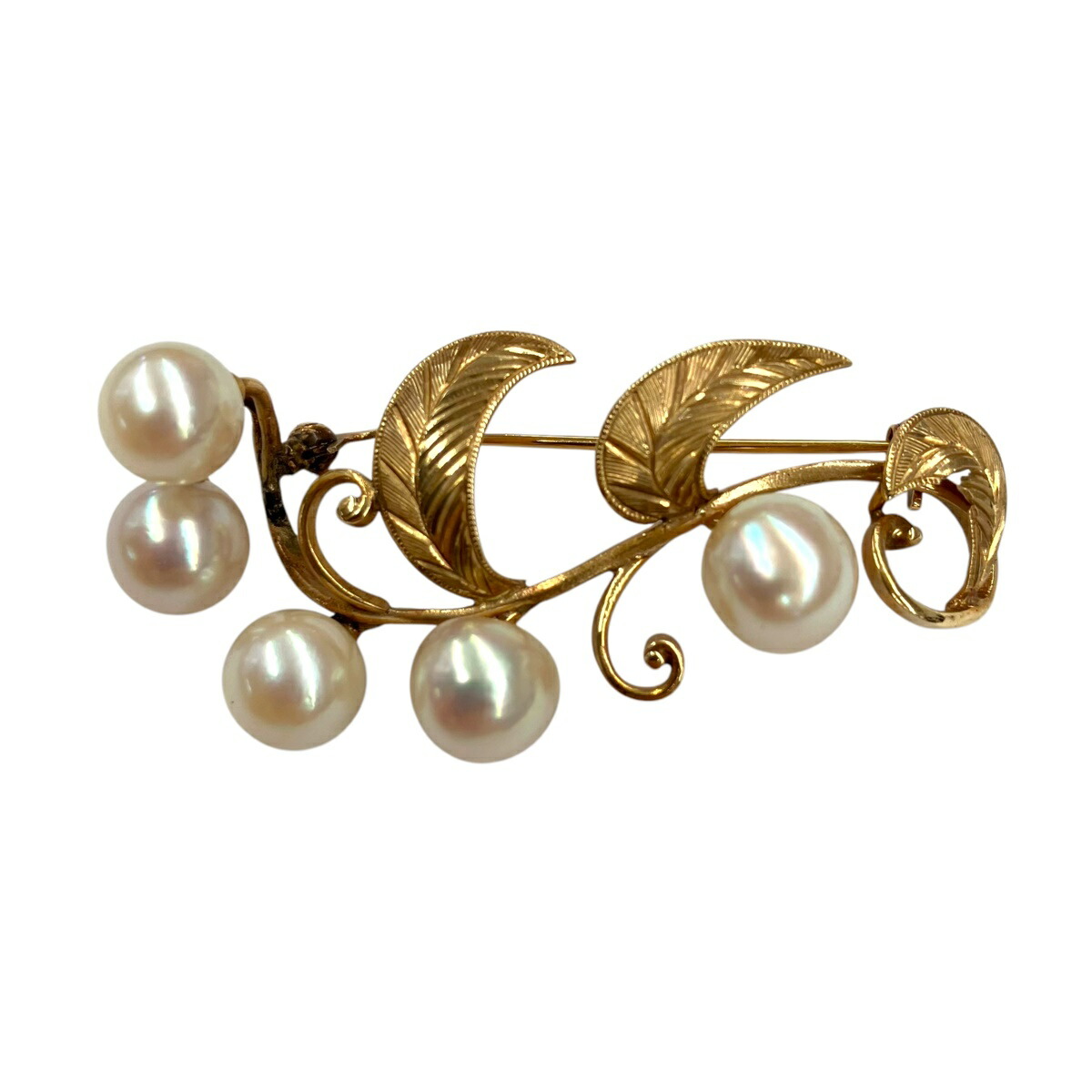 楽天市場】【中古】｜MIKIMOTO ミキモト ブローチ K14 6.8g パール7.2