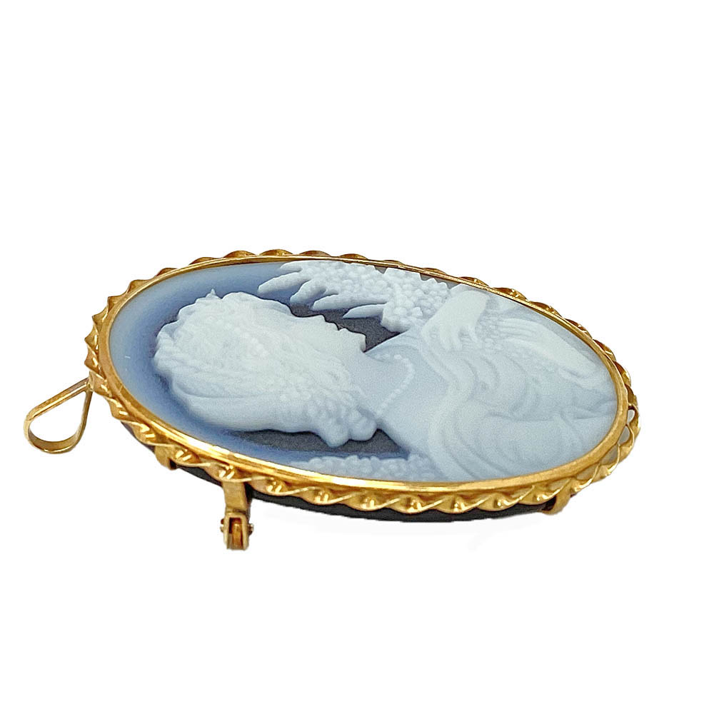 楽天市場】T【K18】カメオブローチ ペンダントトップ K18 総重量約10.8