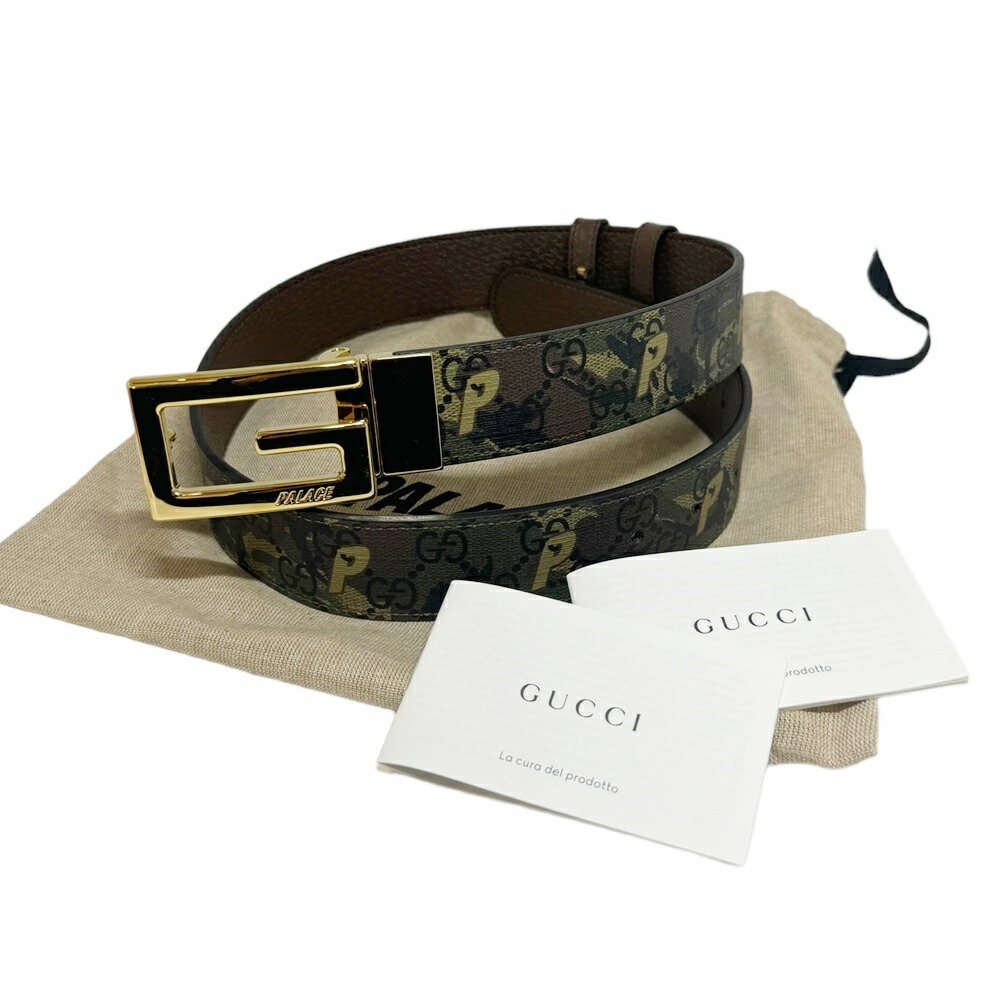 楽天市場】GUCCI【グッチ】パレス×グッチ GGスプリームベルト レザー