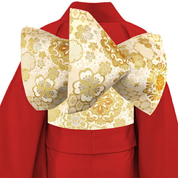 楽天市場】振袖用袋帯 熊井機業店 ベージュ 金 仕立て上がり 西陣織