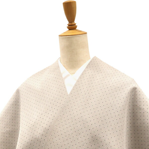 楽天市場】本塩沢 星野織物 お召着物 単衣仕立て付き 蚊絣 グレー