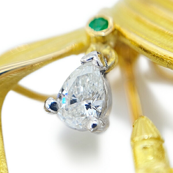 楽天市場】[中古] 石川暢子 アズタイム メルヘン ブローチ K18YG PT900