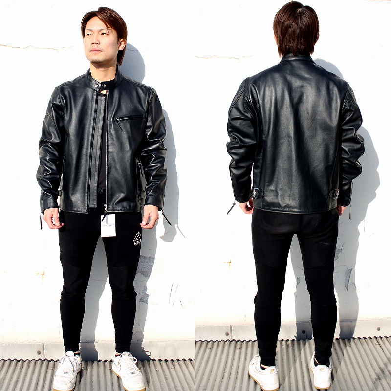 楽天市場】牛革 シングルライダースジャケット メンズ レザー