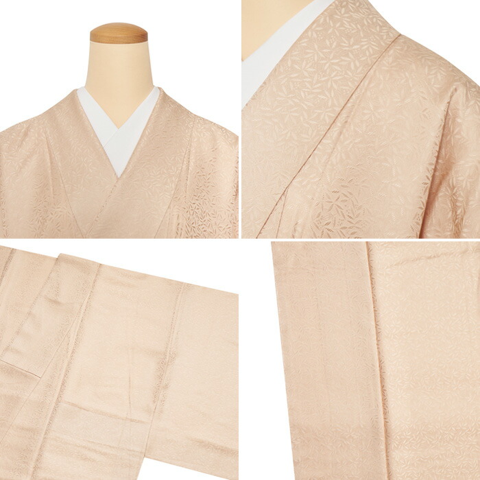 楽天市場】南天模様地紋灰梅色 無地 袷着物【未着用品】 : 銀座かわの屋