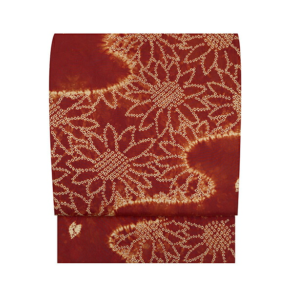 楽天市場】草紫堂南部茜染流水に花模様 開名古屋帯【未着用品】 : 銀座