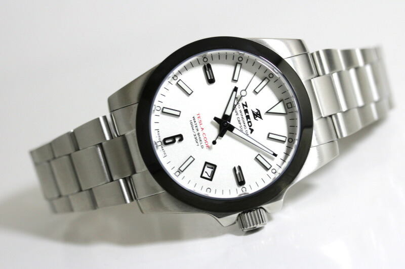 楽天市場】ZEEDA ジーダ TESLA-CODE BLU テスラ・コード 38mm 自動巻き