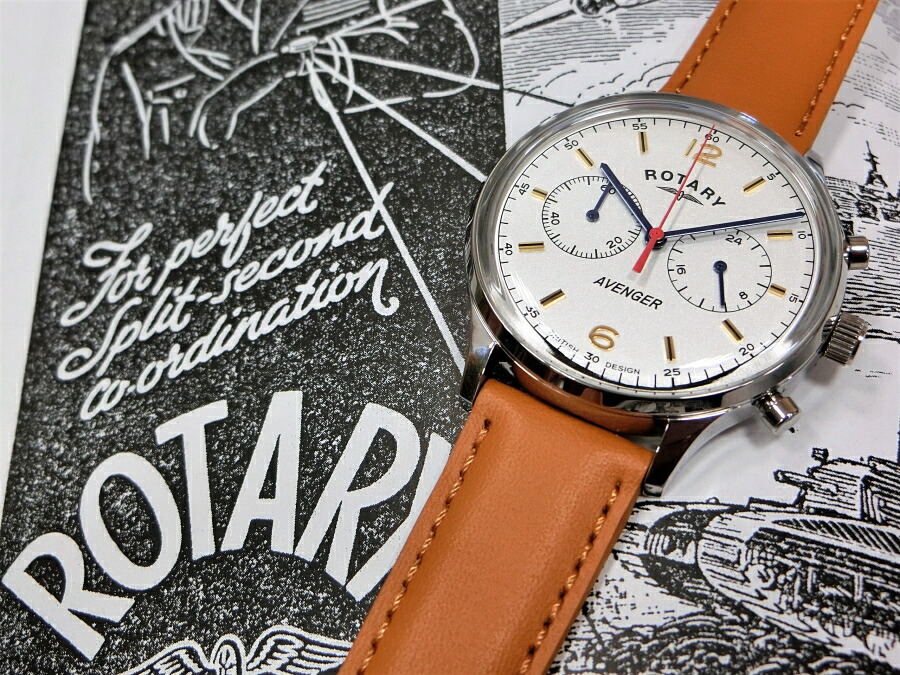 楽天市場】復刻ROTARY ロータリー Avenger アベンジャー クォーツ