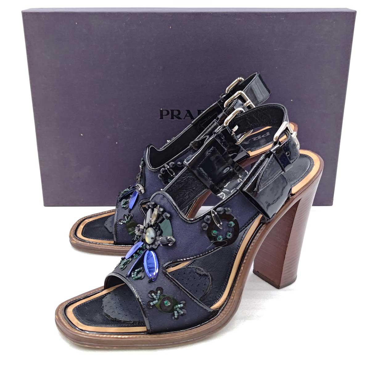 楽天市場】ビジュー サンダル（ブランドプラダ）（レディース靴｜靴
