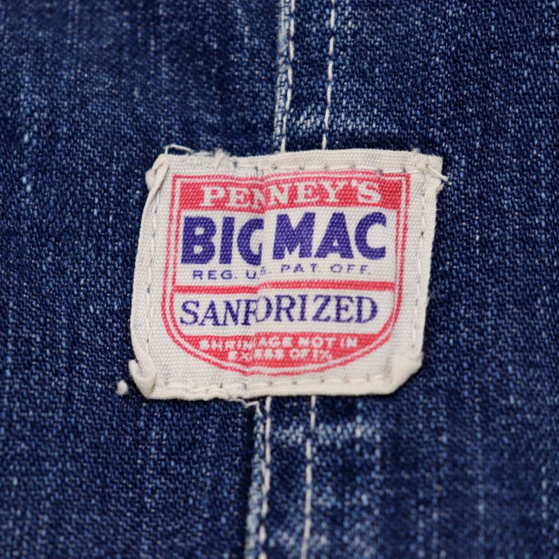 楽天市場】50s ヴィンテージ ビッグマック BIGMAC 盾タグ ローバック
