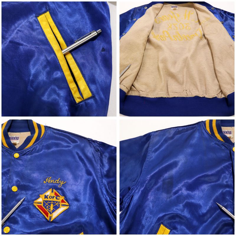 楽天市場】60s ヴィンテージ FELCO チェーンステッチ刺繍 サテン