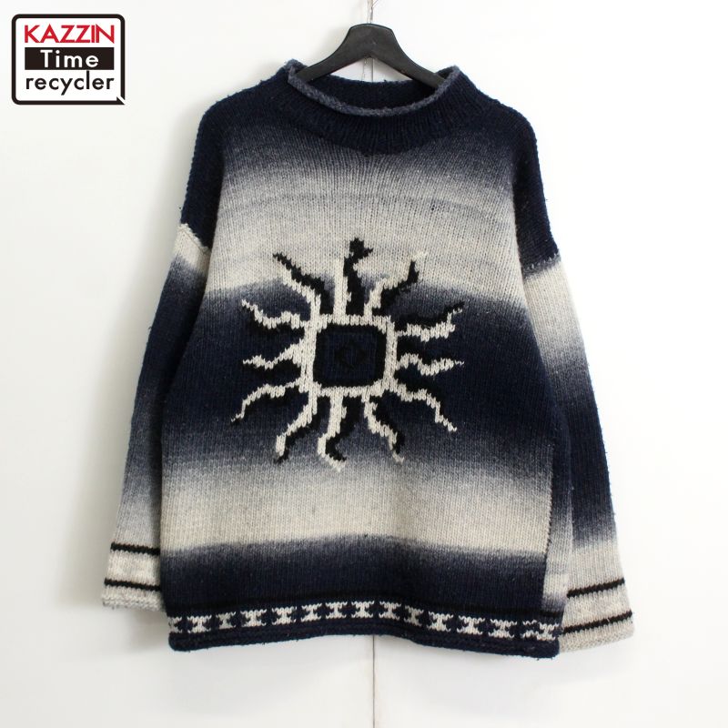 楽天市場】90s ヴィンテージ 太陽 シャドー エクアドル ニットセーター